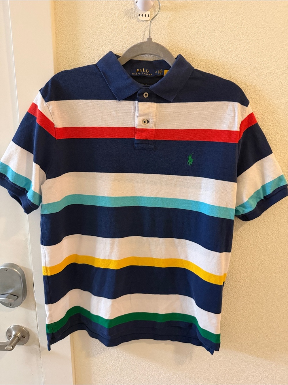 Polo Ralph Lauren Men’s M Classic Fit Multicolor Striped Polo Shirt